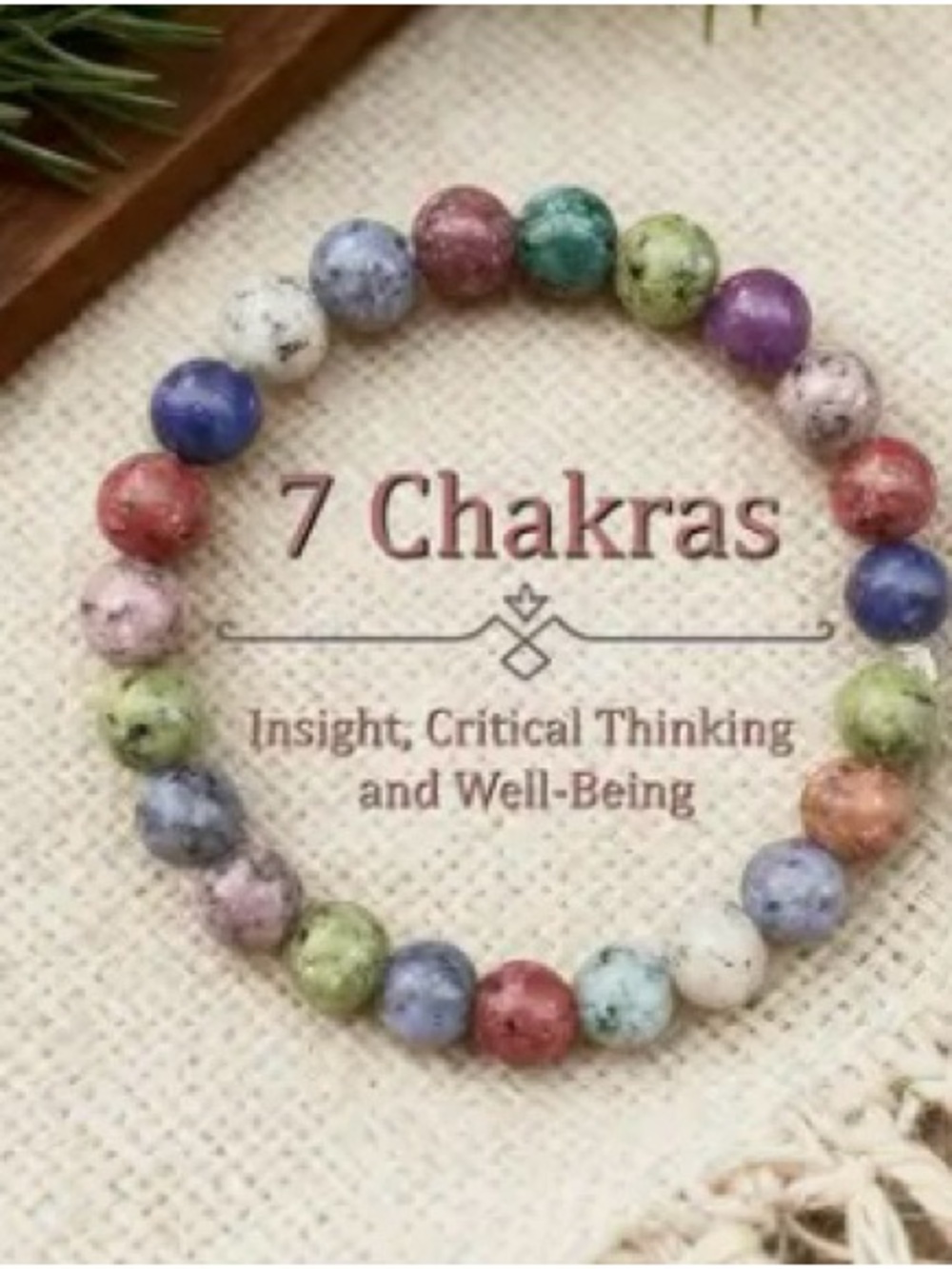 7 Chakras Multicolor Beaded Stretch Bracelet